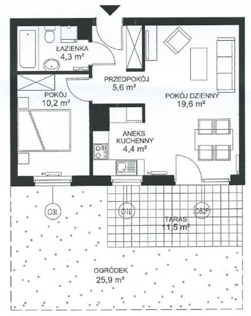 Sunny Sleeps 4 By The Beach With Garden Patio - Gdansk Przymorze Apartamento Exterior foto